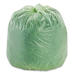 Stout by Envision EcoSafe-6400 Bags, 32 gal, 0.85 mil, 33" x 48", Green, 50/Box (E3348E85)