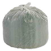 Stout by Envision Controlled Life-Cycle Plastic Trash Bags, 13 gal, 0.7 mil, 24" x 30", White, 120/Box (G2430W70)