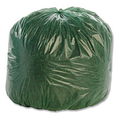 Stout by Envision Controlled Life-Cycle Plastic Trash Bags, 33 gal, 1.1 mil, 33" x 40", Green, 40/Box (G3340E11)