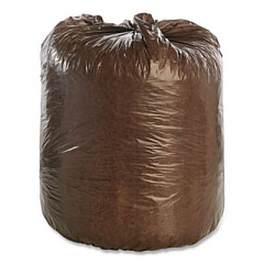 Stout by Envision Controlled Life-Cycle Plastic Trash Bags, 39 gal, 1.1 mil, 33" x 44", Brown, 40/Box (G3344B11)