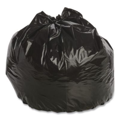 Stout by Envision Total Recycled Content Plastic Trash Bags, 33 gal, 1.5 mil, 33" x 40", Black/Brown, 100/Carton (T3340B15)