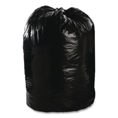 Stout by Envision Total Recycled Content Plastic Trash Bags, 56 gal, 1.5 mil, 43" x 49", Black/Brown, 100/Carton (T4349B15)
