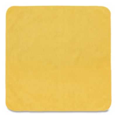 Rubbermaid Commercial Microfiber Cleaning Cloths, 16 x 16, Yellow, 24/Pack (1820584)