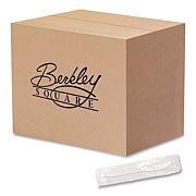 Berkley Square Individually Wrapped Mediumweight Cutlery, Knife, Plastic, White, 1,000/Carton (1101000)
