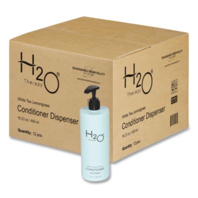 Diversified Hospitality Solutions H2O Therapy Conditioner Air Pump, White Tea and Lemongrass Scent, 16.23 oz Bottle, 12/Carton (259812)