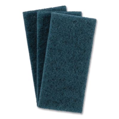 3M Doodlebug Medium-Duty Scrub Pad, 4.62 x 10, Blue, 10/Carton (08005B)