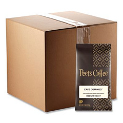 Peet's Coffee & Tea Coffee Portion Packs, Cafe Domingo Blend, 2.5 oz Frack Pack, 18/Box (504918)