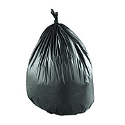 Inteplast Group Low-Density Commercial Can Liners, 55 gal, 1.15 mil, 43" x 47", Black, Interleaved Roll, 25 Bags/Roll, 5 Rolls/Carton (SLW4347SPKC)
