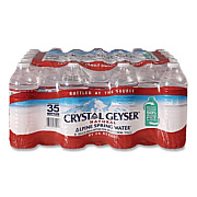 Crystal Geyser Alpine Spring Water, 16.9 oz Bottle, 35/Carton (35001CT)
