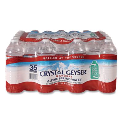 Crystal Geyser Alpine Spring Water, 16.9 oz Bottle, 35/Carton (35001CT)