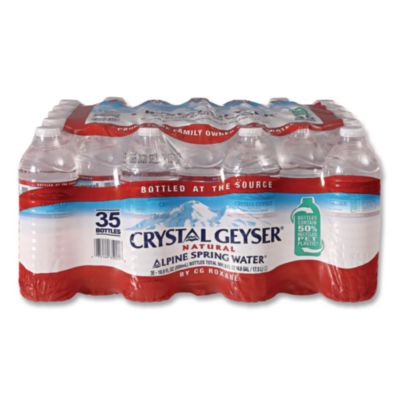 Crystal Geyser Natural Alpine Spring Water, 16.9 oz Bottle, 35/Carton (35001CTDEP)