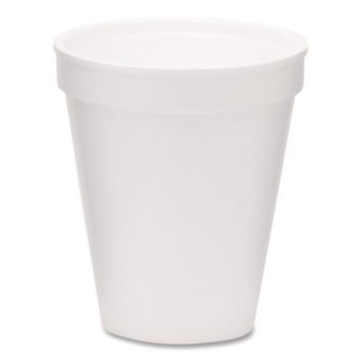 WinCup Foam Drink Cups, 8 oz, White, 1,000/Carton (221966)