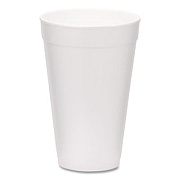 WinCup Foam Drink Cups, 16 oz, White, 500/Carton (221974)