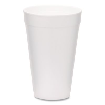 WinCup Foam Drink Cups, 16 oz, White, 500/Carton (221974)