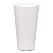 WinCup Foam Drink Cups, 20 oz, White, 500/Carton (221976)