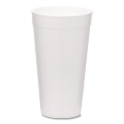 WinCup Foam Drink Cups, 20 oz, White, 500/Carton (221976)