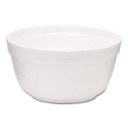 WinCup Foam Bowls, Squat Style, 12 oz, White, 1,000/Carton (221992)