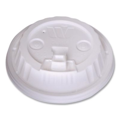 WinCup Plastic Lids for Foam Cups and Bowls, Dome, Fits 12 oz to 24 oz Hot Cups, White, 1,000/Carton (222061)