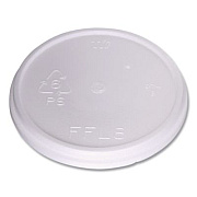 WinCup Plastic Lids for Foam Cups and Bowls, Fits 8 oz to 16 oz Cups/5 oz to 10 oz Bowls, White, 500/Carton (222086)