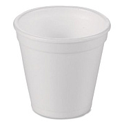 WinCup Foam Drink Cups, 4 oz, White, 1,000/Carton (221964)