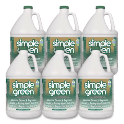 Simple Green Industrial Cleaner and Degreaser, Concentrated, 1 Gallon Bottle, 6/Carton (13005CT)