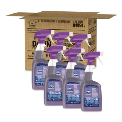 Dawn Professional Heavy Duty Degreaser Spray, 32 oz Bottles, 6 Bottles and 2 Trigger Sprayers/Carton (04854)