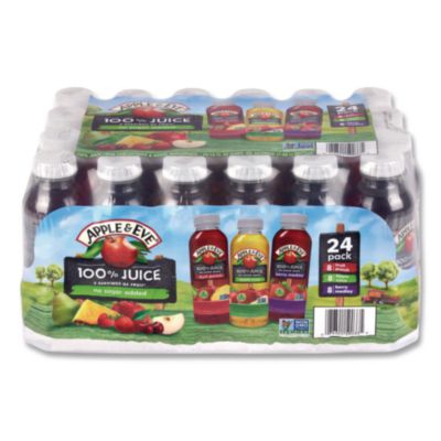 Apple & Eve 100% Fruit Juice Variety Pack, Assorted Flavors, 10 oz Bottle, 24/Carton (22002662)