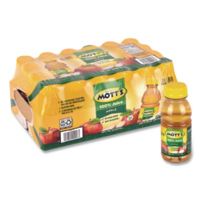 Mott's 100% Original Apple Juice, Apple, 8 oz Bottle, 24/Carton (22002660)