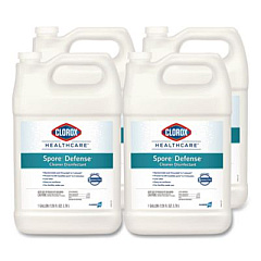 Clorox Healthcare Spore Defense Cleaner Disinfectant, Closed System, 1 gal Refill Bottle, 4/Carton (32122)