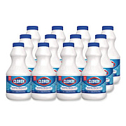 Clorox Concentrated Regular Disinfecting Bleach, 24 oz Bottle, 12/Carton (32251)