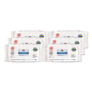 Clorox Healthcare Bleach Germicidal Wipes, Disinfectant Wipes, 1-Ply, 6.75 x 9, Unscented, White, 100 Wipes/Flex-Pack, 6 Flex-Packs/Carton (32621)