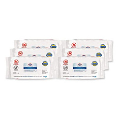 Clorox Healthcare Bleach Germicidal Wipes, Disinfectant Wipes, 1-Ply, 6.75 x 9, Unscented, White, 100 Wipes/Flex-Pack, 6 Flex-Packs/Carton (32621)