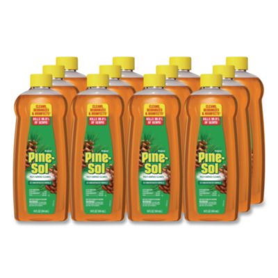 Pine-Sol Multi-Surface Cleaner Disinfectant Concentrated, Pine Scent, 14 oz Bottle, 12/Carton (60146CT)