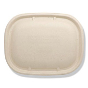 World Centric Fiber Lids for Fiber Containers, 8.9 x 6.9 x 0.4, Natural, Paper, 400/Carton (CTLSCU3LF)