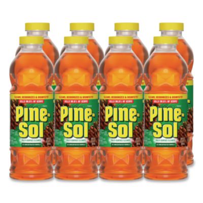 Pine-Sol Multi-Surface Cleaner Disinfectant Concentrated, Pine Scent, 20 oz Bottle, 8/Carton (60149CT)