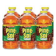 Pine-Sol Multi-Surface Cleaner Disinfectant Concentrated, Pine Scent, 80 oz Bottle, 6/Carton (60160CT)