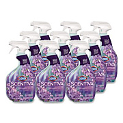 Clorox Scentiva Disinfecting Multi-Surface Cleaner, Bleach Free, Lavender and Jasmine, 32 oz Spray Bottle, 9/Carton (60523CT)
