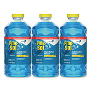 Pine-Sol CloroxPro Multi-Surface Cleaner Concentrated, Sparkling Wave Scent, 80 oz Bottle, 3/Carton (60609CT)