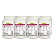 Clorox Healthcare Dispatch Hospital Cleaner Disinfectant Towels w/Bleach, 1-Ply, 6.75 x 8, Unscented, White, 150/Canister, 8 Canisters/Carton (69150)
