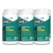 Clorox Disinfecting Wipes, 1-Ply, Fresh Scent, 7 x 8, White, 75/Canister, 6 Canisters/Carton (15949CT)