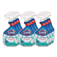 Clorox Bathroom Foamer with Bleach, Ocean Mist, 30 oz Spray Bottle, 9/Carton (30614)