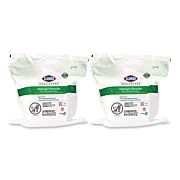 Clorox Healthcare Hydrogen Peroxide Cleaner Disinfectant Wipes, 12 x 11, Unscented, White, 185/Pack, 2 Packs/Carton (30827CT)