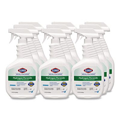 Clorox Healthcare Hydrogen-Peroxide Cleaner/Disinfectant, 32 oz Spray Bottle, 9/Carton (30828CT)