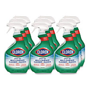 Clorox Clean-Up Multi-Surface Cleaner with Bleach, Original, 32 oz Spray Bottle, 9/Carton (31221)