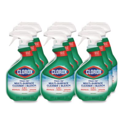 Clorox Clean-Up Multi-Surface Cleaner with Bleach, Original, 32 oz Spray Bottle, 9/Carton (31221)