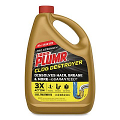 Liquid Plumr Pro-Strength Full Clog Destroyer Plus PipeGuard, Gel, 80 oz (00228EA)