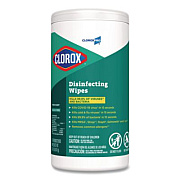 Clorox Disinfecting Wipes, 1-Ply, 7 x 8, Fresh Scent, White, 75/Canister (15949EA)