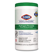 Clorox Healthcare Hydrogen Peroxide Cleaner Disinfectant Wipes, 6.75 x 5.75, Unscented, 155 Wipes/Canister (30825)
