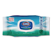 Clorox Disinfecting Cleaning Wipes, Flex Pack, 1-Ply, 8 x 7, Fresh Scent, White, 75 Towels/Box (31430)