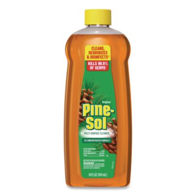Pine-Sol Multi-Surface Cleaner Disinfectant Concentrated, Pine Scent, 14 oz Bottle (60146EA)